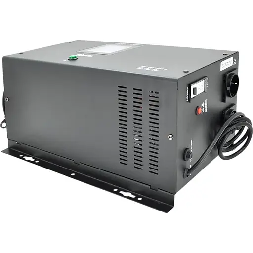 ИБП с правильной синусоидой Europower PSW-EP1500WM12 (1050 Вт) 10/20А, настенный, под наружную АКБ 12В, Q1 (530x335x305) 12,26 кг (418x222 (258)