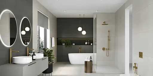 Душова система прихованого монтажу Kludi Bozz брашоване золото 38736N076 - фото 2