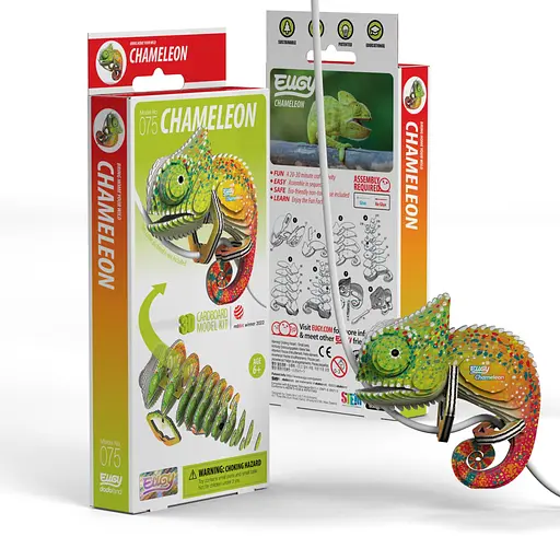 Пазл Eugy 3D Зоопарк Хамелеон (XEG-075) - фото 5