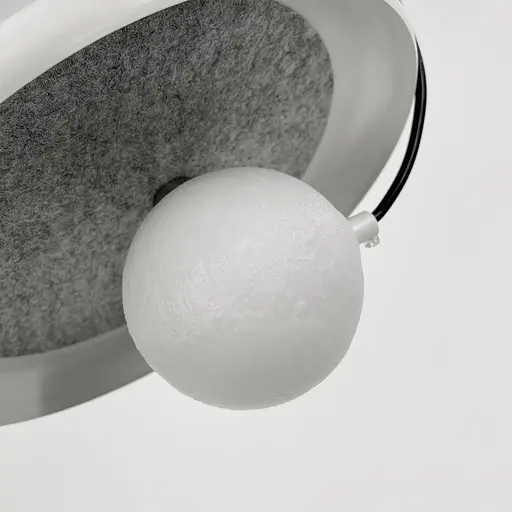 Підвіс із білим корпусом та білим плафоном на магніті | Арт. A 166D-250 WT | Line F - фото 6