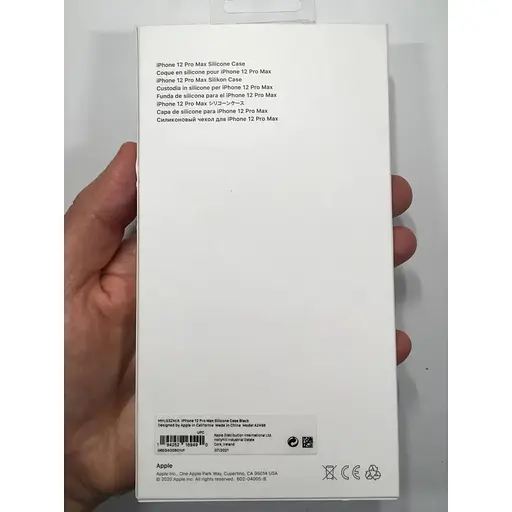 Оригинальный силиконовый чехол Apple Silicone Case MagSafe для iPhone 12 Pro Max Midnight (MHLG3ZM/A) - фото 8