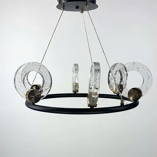 Дивовижний підвісний світильник у чорному корпусі d50 60w | Арт. G 068/6 | Line F - фото 4