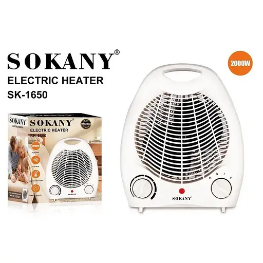 Тепловентилятор дуйка Sokany SK-1650 2000W (до 30 м.кв) - фото 7
