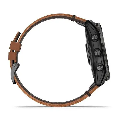 Смарт-часы Garmin Epix Pro 2 Sapphire 51 mm Carbon G. DLC Tit. with Chestnut L. Band (010-02804-30) - фото 7