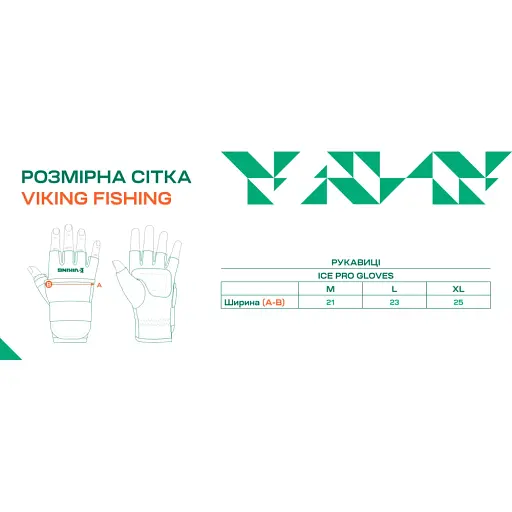 Рукавички Viking Fishing Ice Pro Gloves M (fleece) 5 cut finger+cover Grey-graphite - фото 4