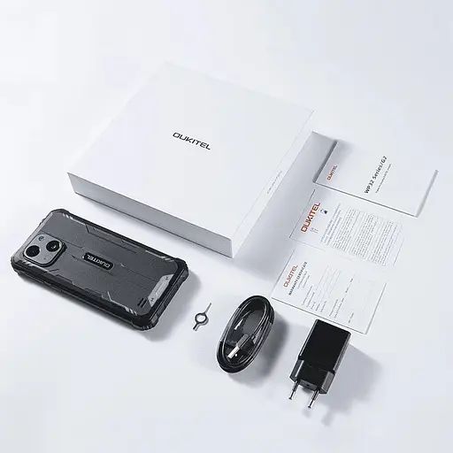 Смартфон Oulitel G2 593"HD+ /4GB/64GB/ T606/6300mAh /13+5Мп/ IP69K /NFC Black - фото 9