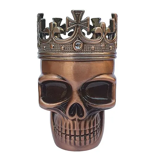 Гриндер для измельчения табака D&K Череп в короне DK-5067-B Bronze (15701) - фото 3