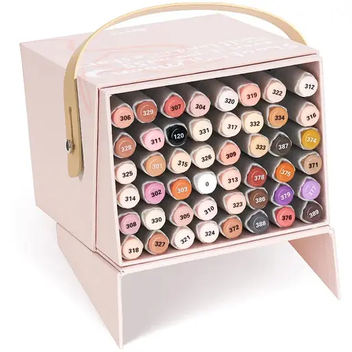 Спиртовые маркеры Arrtx Oros 48 цветов, оттенка кожи.