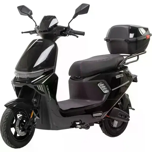 Электроскутер Двухместный Crosser CR15 (2500W, 72V/24Ah) Черный +Кофр-багажник