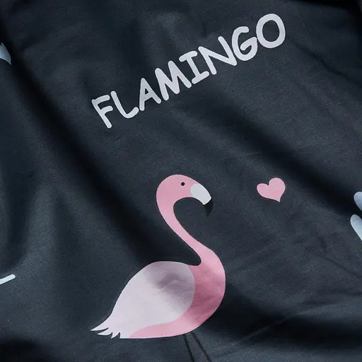 Комплект постільної білизни Moon&Star Satin Elit Flamingo Сімейний 2х143х210 см наволочки 2х70х70 см - фото 8