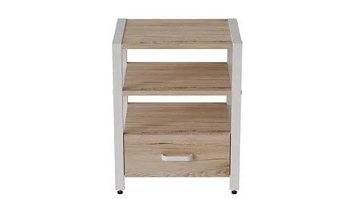 Тумба универсальная Вивьен 1/1 50x41x40 ДСП белый Дуб Сан-Марино 16мм FRD-104146 - фото 4
