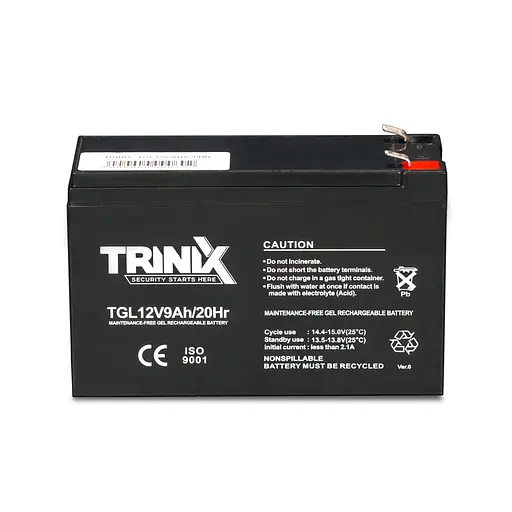 Аккумуляторная батарея гелевая 12В 9Ач Trinix TGL12V9Ah/20Hr GEL (44-00018) - фото 2