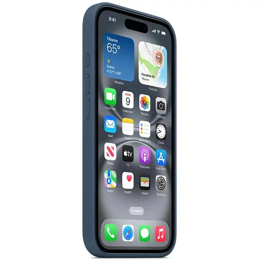 Чехол Epik Silicone case AAA with Magsafe and Animation для Apple iPhone 16, 6.1 Denim - фото 4