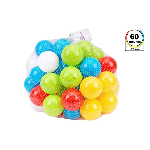 Набір кульок для сухих басейнів ТехноК 4333TXK, 80 мм 60 шт. - фото 2