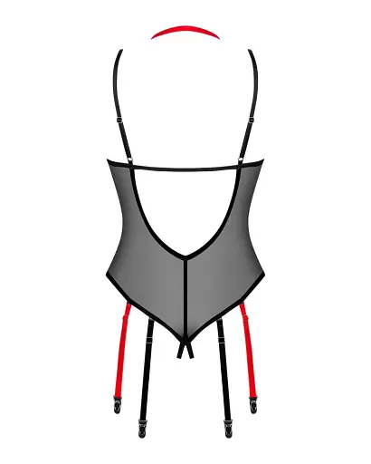 Еротичний боді Obsessive Glandez XS/S чорний - фото 6