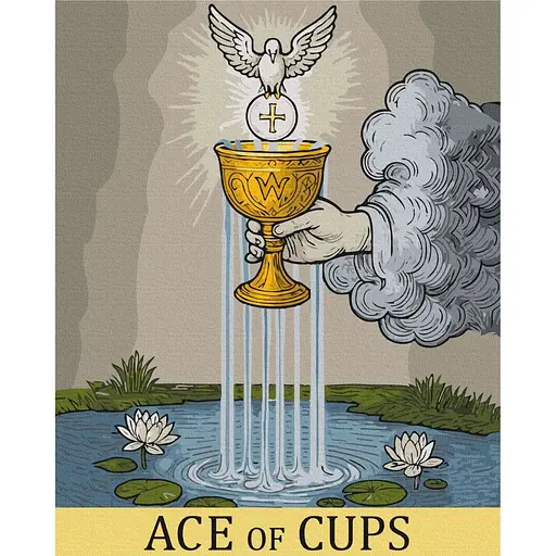 Картина за номерами на підрамнику Brushme Туз кубків