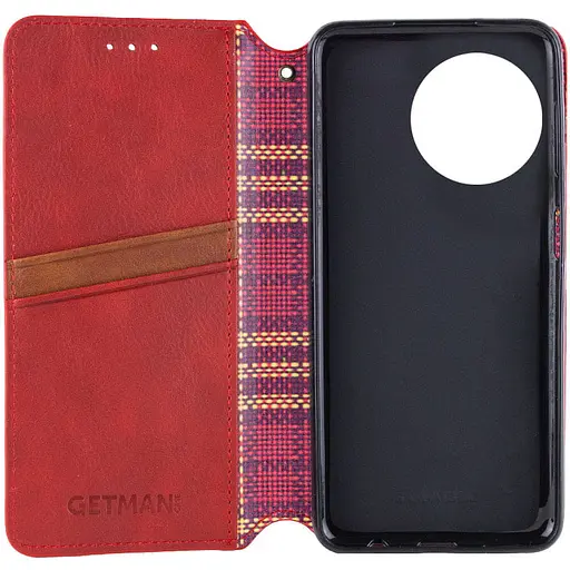 Шкіряний чохол-книжка Getman Cubic PU для Realme 11 4G Червоний - фото 3
