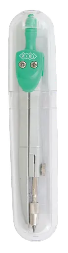 Циркуль BASIS в жестком футляре типа "градусник", зелёный, KIDS Line ZB.5301BS-04 Zibi (4823078945693) - фото 2
