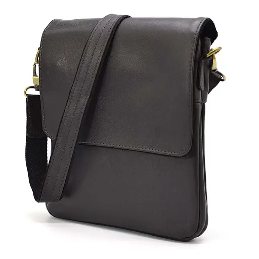 Чоловіча шкіряна сумка через плече TARWA 25х24х5 см sum0025380 - фото 1