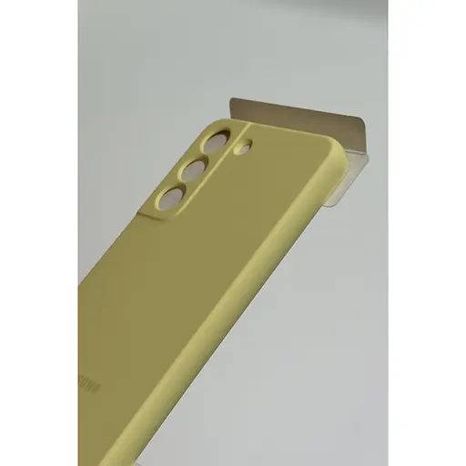 Оригінальний силіконовий чохол Silicone Cover для Samsung Galaxy S22 Yellow Black EF-PS901TYEGRU S901 - фото 5