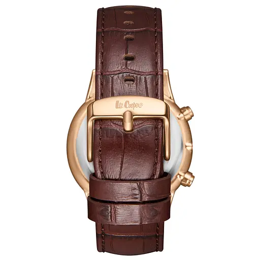 Наручний годинник чоловічий Lee Cooper Leather Gold Золотистий (3435) - фото 3