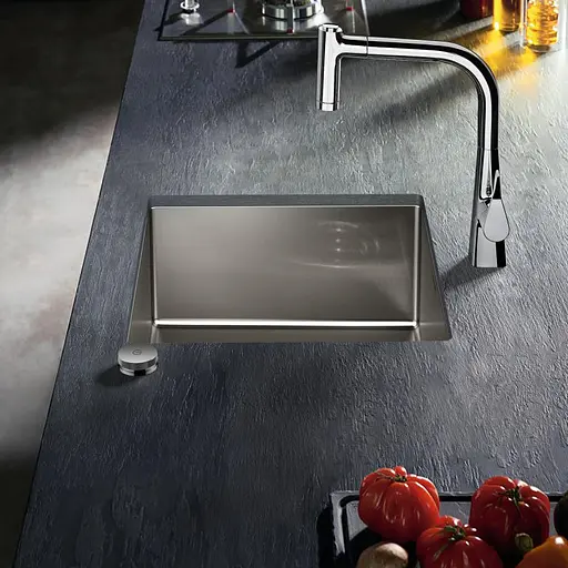 Кухонная мойка Hansgrohe S719-U450 под столешницу 500x450 Stainless Steel 43426800, Нержавеющая сталь - фото 3