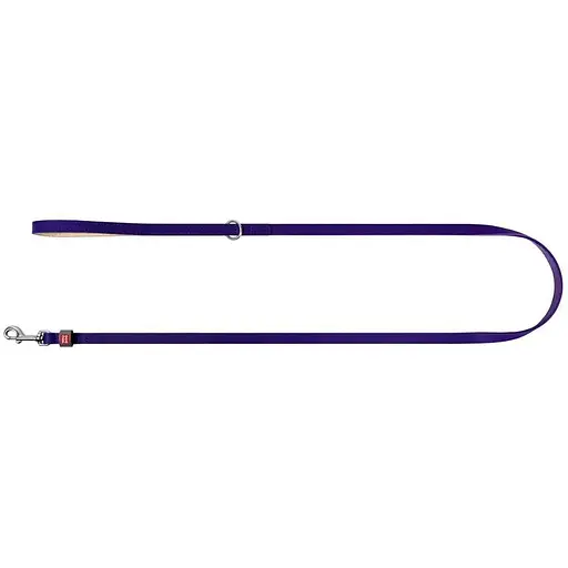 Повідець для котів та дрібних собак Waudog Classic шкіряний XXS-XS фіолетовий - фото 2