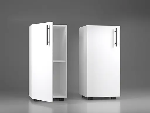 Пенал закрытый низкий ОП-711 Orange-Line 350х347х750 Белый - фото 2