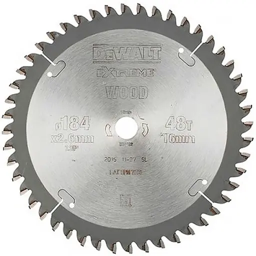 Диск пильный DeWalt Extreme Workshop 184 х 16 мм 48 зубов (DT4092)