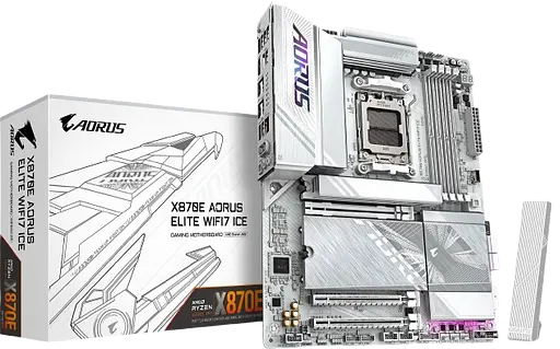 Материнская плата Gigabyte X870E Aorus Elite WiFi7 Ice Socket AM5