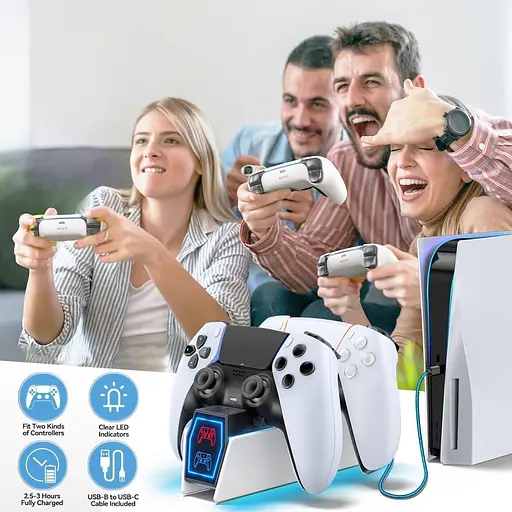 Зарядна станція Oivo IV-P5322B для DualSense Sony PS5 (137100) - фото 6