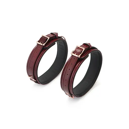 Фіксатори для ніг Liebe Seele Wine Thigh Cuffs S бордовий - фото 4