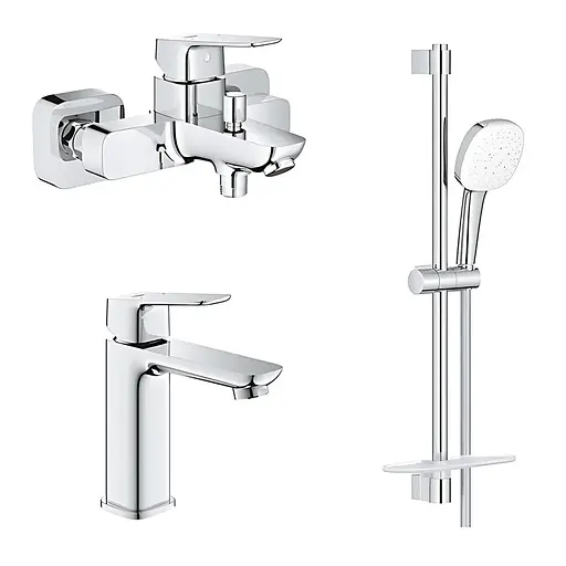 Набор смесителей для ванны Grohe Cubeo UA125246M Хром - фото 1