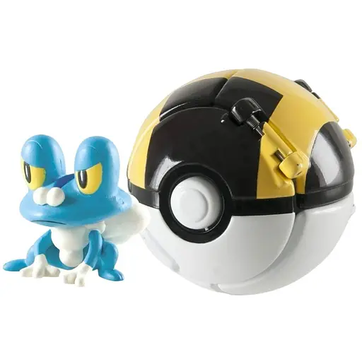 Игровая фигурка Tomy Throw Поп Poke Ball Pokemon Фроки с покеболом 5 см