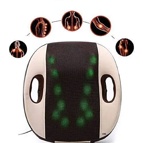 Массажная подушка Maxtop 3D Back для спины и шеи (12 роликов и подогрев)