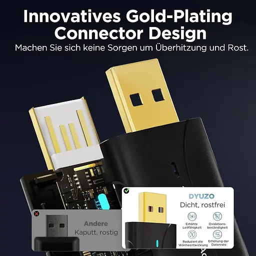 Бездротовий адаптер Carplay та автомобільний бездротовий адаптер Android DYUZO, міні-бездротовий адаптер Carplay 2-в-1 для CarPlay - фото 2