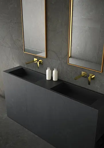 Смеситель для умывальника Kohlman Experience gold + BOX скрытого монтажа QW180EGD Золотой - фото 3