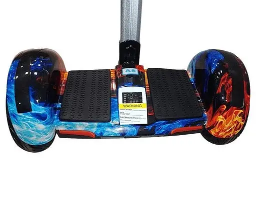 Гироскутер-сигвей с ручкой Smart Balance A8 Premium 10.5" Огонь и лед - фото 9