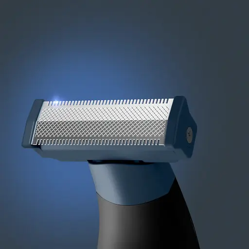 Триммер Rowenta Forever Sharp Sport Collection, для бороды и усов, сеть+акум., роторный мотор, насадок-3, сталь, черно-синий - фото 6