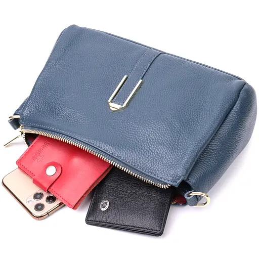 Женская сумка через плече Vintage из натуральной кожи 24х16х6.5 см sum0029018 - фото 8