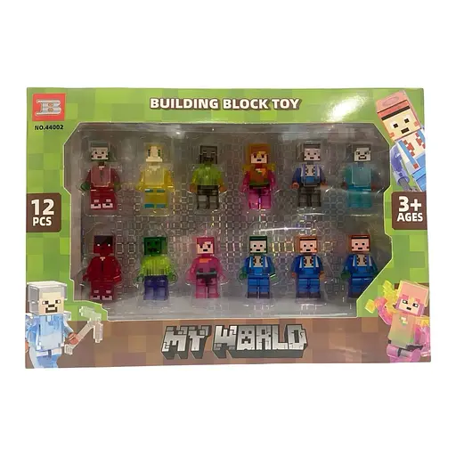 Набор игровых фигурок персонажи My World 12 шт. с оружием (44002)