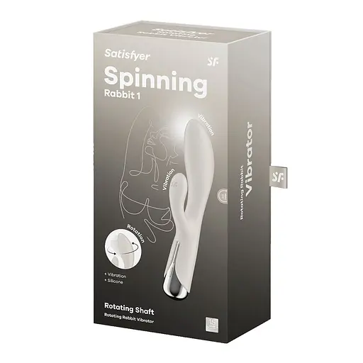 Вібратор-кролик Satisfyer Spinning Rabbit 1 20 см білий - фото 7