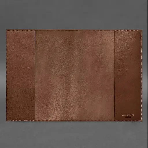 Кожаная обложка BlankNote Standart с Трезубцем для нотариального реестра светло-коричневый - фото 3