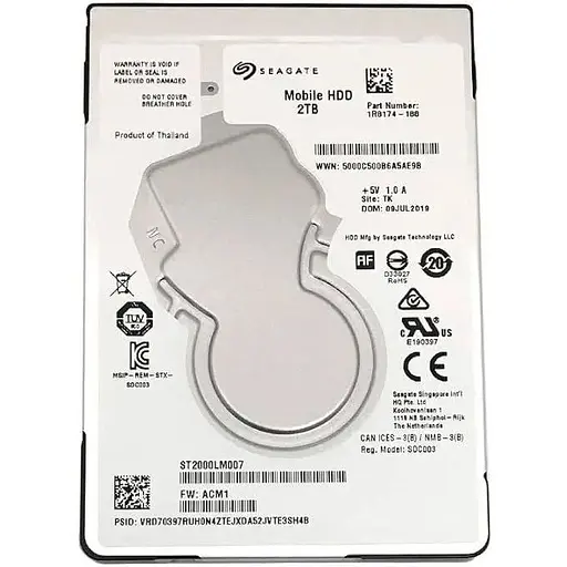 Жесткий диск для ноутбука Seagate 2.5" 2TB (ST2000LM007) - фото 5