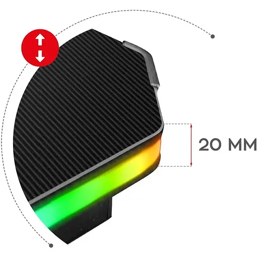 Компьютерный стол Huzaro Hero 2.5 RGB black - фото 6
