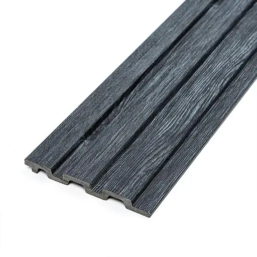 Рейка декоративна Wall Sticker PS 2900х120х12 мм Темний графіт SW-00002128