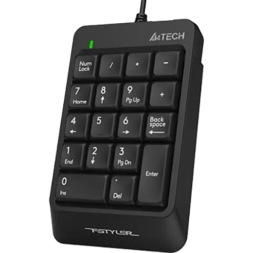 Клавіатура A4Tech Fstyler FK13P USB Black (Numpad) (FK13P (Black)) - фото 2