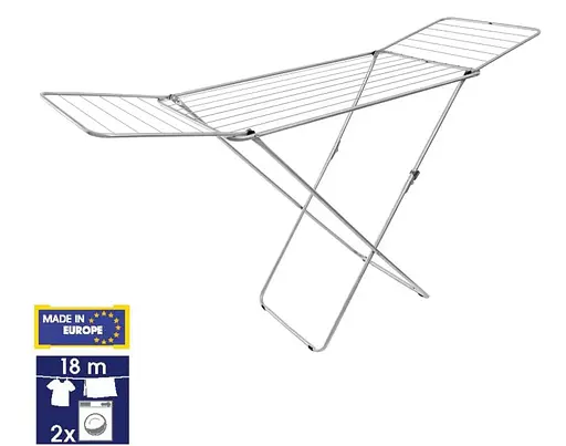 Сушилка для белья напольная Casa Si Kolibri 18m Silver (CS42191C06) - фото 2