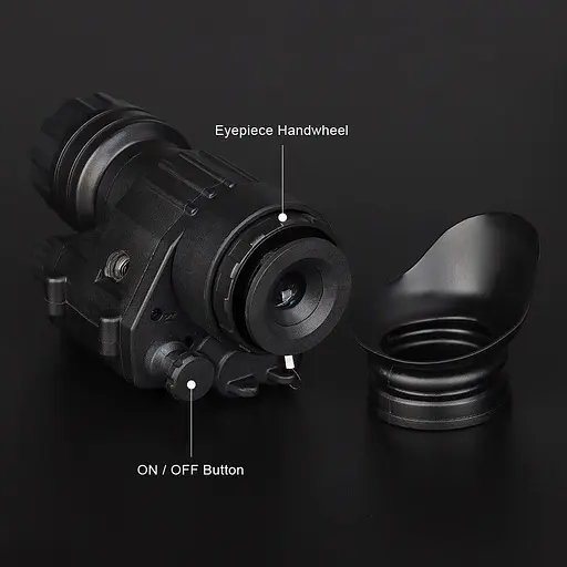 Тактический монокуляр ночного видения Night Vision PVS-14 + адаптер на шлем L4G24 + J-arm Mount + Рог дугой - фото 7