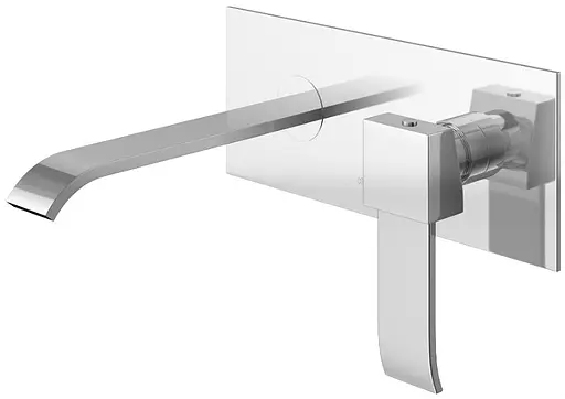 Смеситель для умывальника Kohlman Axis chrome + BOX скрытого монтажа QW185N Хром - фото 1